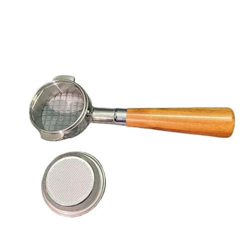 BHVGPVNZF 58MM Edelstahl Kaffeemaschine Griff Bodenloser Filter Siebträger Universal Massivholz E61 Espresso Kaffee Werkzeuge(B1 red wood2) von BHVGPVNZF