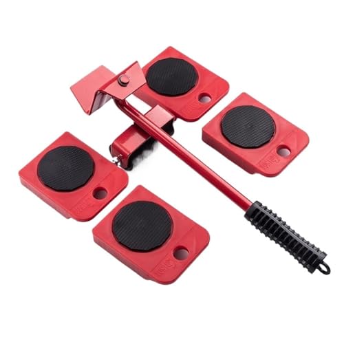 BHVGPVNZF 5Pcs-Set Heavy Duty Möbel Heber Moving Transport Roller Set Werkzeug Mover Rad von BHVGPVNZF