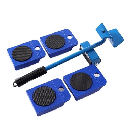 BHVGPVNZF Hochleistungs-Möbelheber, Möbeltransport-Set, Transportwerkzeug for Waschmaschine, Kühlschrank, Heben Und Bewegen Von Möbeln, Helfer(Blue-5pcs) von BHVGPVNZF