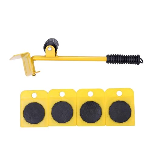 BHVGPVNZF Möbelheber Mover Tool Professioneller Transportschieber Moving Wheel Slider Remover Roller Schwere Objektwerkzeuge(Yellow) von BHVGPVNZF