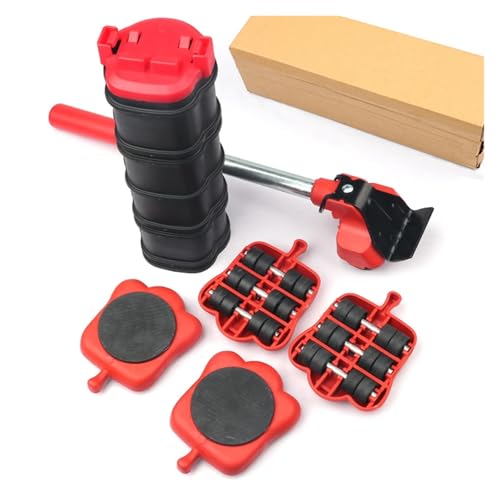 BHVGPVNZF Möbeltransport-Werkzeugset, Transportheber for Schwere Gegenstände, Rollenroller Mit Radstange, Bewegliches Handgerät(13 pcs Version) von BHVGPVNZF