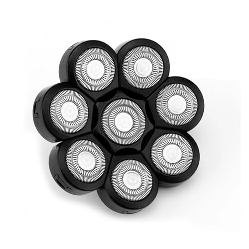 Ersatz For Kopfrasierer 5/6/7/8 Köpfe Barthaarersatz For Rasierapparat For Kopf For Männer Mit Glatze Universal Interf(Black 8 for blades) von BHVGPVNZF