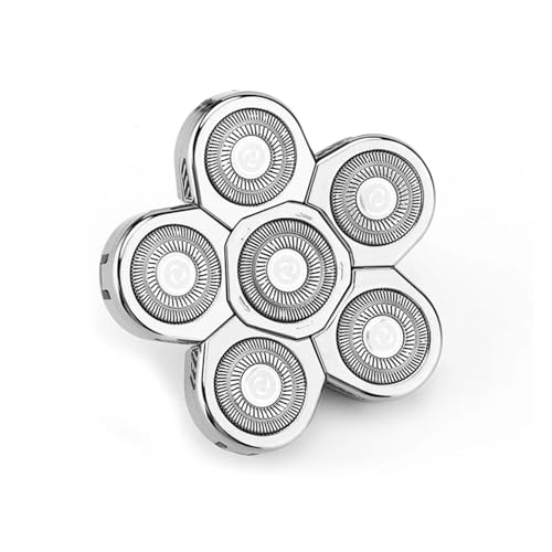 Ersatz For Kopfrasierer 5/6/7/8 Köpfe Barthaarersatz For Rasierapparat For Kopf For Männer Mit Glatze Universal Interf(Silver 6 for blades) von BHVGPVNZF