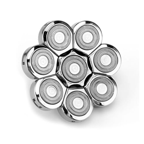 Ersatz For Kopfrasierer 5/6/7/8 Köpfe Barthaarersatz For Rasierapparat For Kopf For Männer Mit Glatze Universal Interf(Silver 8 for blades) von BHVGPVNZF