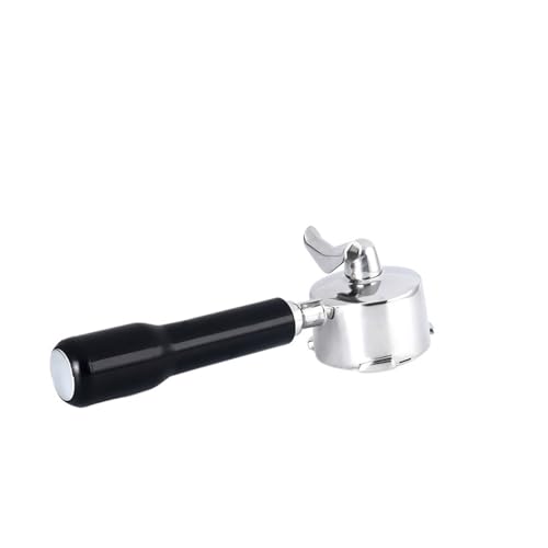 Kaffee-Siebträger-Zubehör For Espressomaschinen, Edelstahl, Doppelöffnung, Holzgriff, 51 Mm, Kompatibel Mit Delonghi, EC680, 685(2 Mouth C2 Plastic) von BHVGPVNZF