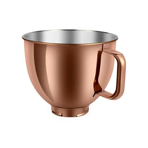 Roségoldene Schüssel, Kompatibel Mit KitchenAid 5QT Mixer, Edelstahlschüssel For Kitchen Aid, Ersatzschüssel, Kompatibel Mit KitchenAid Mixern Mit Kippbarem Kopf von BHVGPVNZF