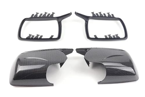 BHYYDS Auto Spiegelkappen Für B&MW X3 E83 (2003–2010) Rückspiegelkappe Im M-Look Mit Carbon-Muster von BHYYDS