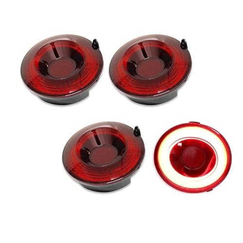 BHYYDS Für Chevy Corvette C6 2005–2013 Hintere Rückleuchten Standlicht Bremslicht Nebelschlussleuchten Auto Rücklicht Montage(Red Lens) von BHYYDS