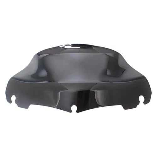 BHYYDS Für Harley Touring Tri/Electra/Street Glide FLHX/I 2014-2025 Motorrad-Windschutzscheibe Mit Wellendesign Und Windabweiser Motorrad Windschutzscheibe Windschild von BHYYDS