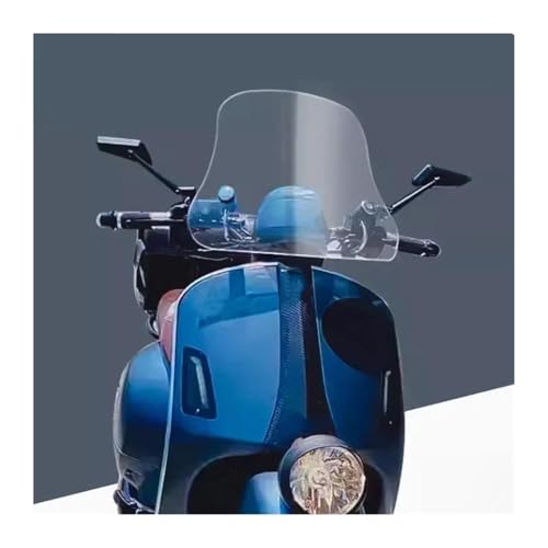 BHYYDS Für Viaggio Vespa GTV6 GTV Six Days Vespa GTS 300 Sei Giorni GTV6 Motorrad-Modifikations-Windschutzscheibe Motorrad Windschutzscheibe Windschild(Transparent 38cm) von BHYYDS