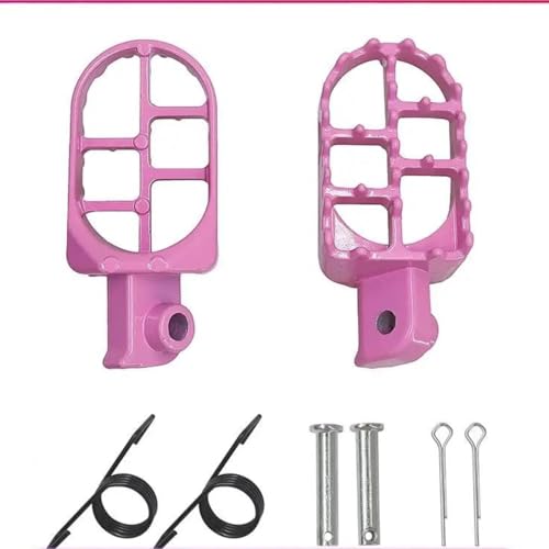 BHYYDS Für Y&AMAHA YZ 65 85 125 250 125X 250X 250FX 450FX WR 250F 450F YZF WRF 250 450 (2001–2023) Motorrad-Fußrasten Motorrad Fußrasten Pedale(Rosa) von BHYYDS