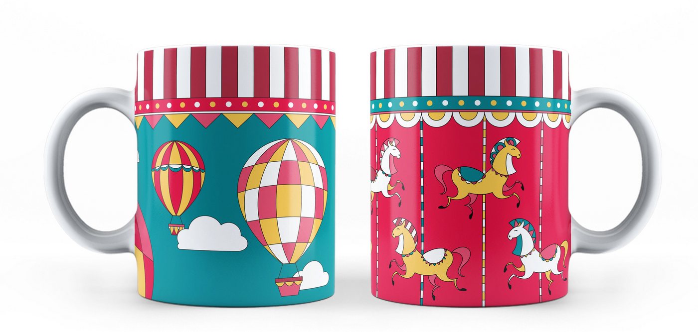BIALETTI Tasse Tasse Teetasse Kaffeetasse 2'er Set Bialetti Winter Wonderland, Material: Porzellan von BIALETTI