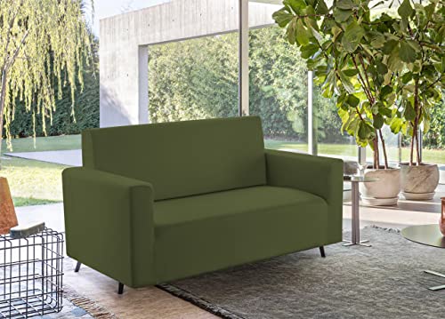 Biancheriaweb Schlafsofabezug für warme und Tiefe Schläfer mit Farbprodukten, Sofaüberwurf 2 Sitze grün von BIANCHERIAWEB