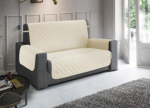 BIANCHERIAWEB Antirutsch-Sofabezug wasserdicht gesteppt Python Imperial Sessel Creme von BIANCHERIAWEB