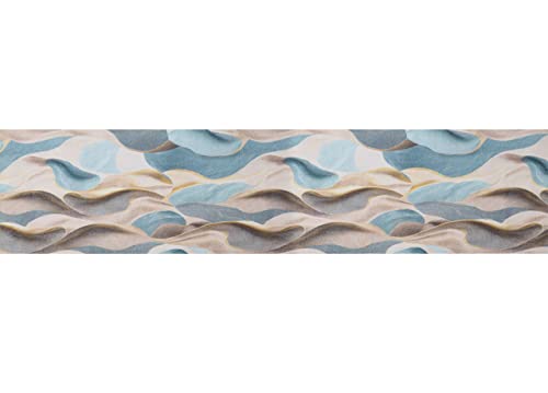 BIANCHERIAWEB Badteppich, rutschfest, Läufer aus Mikrofaser, saugfähig, Lagune, 50 x 120 cm, Lagune von BIANCHERIAWEB