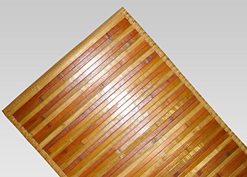 BIANCHERIAWEB Bambus Degradè Teppich Beige, Kücheläufer 50x290 cm, Küchenteppich rutschfest 100% Bambus, Kitchen Lane aus strapazierfähigem Material, nimmt Keine Flecken auf von BIANCHERIAWEB