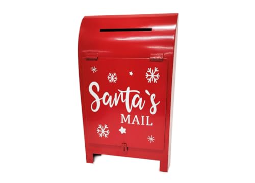 BIANCHERIAWEB Briefkasten für Weihnachtsmann dekorativ rot Modell Santa von BIANCHERIAWEB