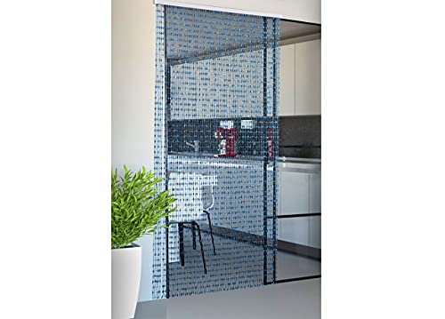 BIANCHERIAWEB Insektenschutzvorhang Fliegenvorhang Fliegenvorhang Blau Größe 120 x 220 cm 80 Stränge Perlenvorhang Türvorhang Fenstervorhang Schiebevorhang mit PVC-Halterung BIANCHERIAWEB Insektenschutzvorhang Fliegenvorhang Fliegenvorhang Blau Größe 120 x 220 cm 80 Stränge Perlenvorhang Türvorhang Fenstervorhang Schiebevorhang mit PVC-Halterung von BIANCHERIAWEB