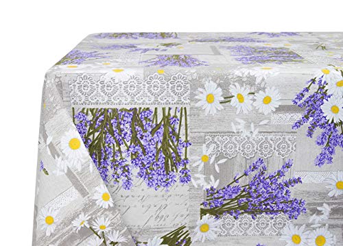 BIANCHERIAWEB Küchentischdecke 140 x 180 cm mit Motiv M'ama RP, Made in Italy, Tischdecke aus 100% Baumwolle von BIANCHERIAWEB