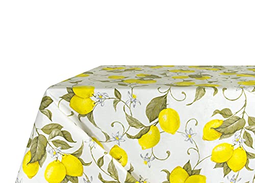BIANCHERIAWEB Küchentischdecke 140 x 180 cm mit Zedernmuster Zitronen Sommer, Made in Italy, Tischdecke aus 100% Baumwolle BIANCHERIAWEB Küchentischdecke 140 x 180 cm mit Zedernmuster Zitronen Sommer, Made in Italy, Tischdecke aus 100% Baumwolle von BIANCHERIAWEB