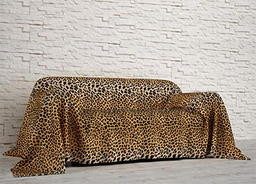 BIANCHERIAWEB Möbeltuch aus Baumwolle, Sofaüberwurf für Doppelbett, 260 x 290 cm von BIANCHERIAWEB