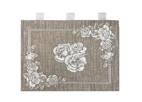 BIANCHERIAWEB Ofenabdeckung Universal Chenille Dekoration Ofen Paradise Beige von BIANCHERIAWEB