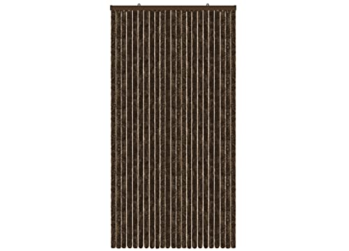 BIANCHERIAWEB Schallschutzvorhang für Haus, aus Chenille, 120 x 230 cm, Braun von BIANCHERIAWEB