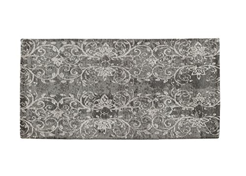BIANCHERIAWEB Teppich Velour, rutschfest, Design Delavè by Suardi 85 x 150 cm, Grau von BIANCHERIAWEB