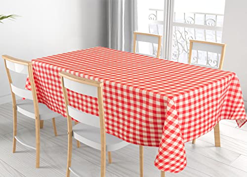 BIANCHERIAWEB Tischdecke für Küche, Tischdecke, 100% Baumwolle, hergestellt in Italien, rustikales Design, Quadretti RP von BIANCHERIAWEB