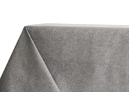 BIANCHERIAWEB Tischdecke für Küche und Wohnzimmer, 140 x 180 cm, Motiv Benedikt, grau, hergestellt in Italien, Tischdecke aus 100% Baumwolle von BIANCHERIAWEB