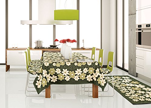 BIANCHERIAWEB Suardi Tischdecke für Wohnzimmer, Küche, Gänseblümchen-Design von BIANCHERIAWEB