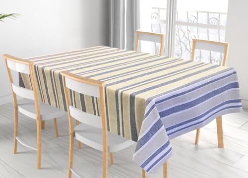 BIANCHERIAWEB Tischdecke für Wohnzimmer Küche aus Miros Baumwollmischung Made in Italy Leinwand RP 140 x 240 Blau BIANCHERIAWEB Tischdecke für Wohnzimmer Küche aus Miros Baumwollmischung Made in Italy Leinwand RP 140 x 240 Blau von BIANCHERIAWEB