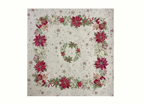 BIANCHERIAWEB Weihnachtstischdecke Tischdeckchen Tischläufer Mitteldecke Weihnachten Gobelin Kerze New 1270 100x100 Kerze New BIANCHERIAWEB Weihnachtstischdecke Tischdeckchen Tischläufer Mitteldecke Weihnachten Gobelin Kerze New 1270 100x100 Kerze New von BIANCHERIAWEB