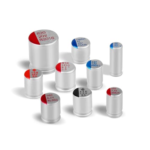 20 Stück Festkondensator-Motherboard 2,5 V 3 V 6,3 V 7,5 V 10 V 16 V 20 V 25 V 35 V 50 V 100 UF 270 UF 470 UF Grafikkarte Solid Capacitor BIANMTSW (6,3 V 680UF 6,3 x 8 mm) von BIANMTSW
