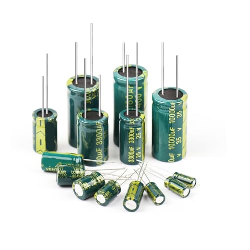 Aluminium-Elektrolytkondensator 6,3 V 10 V 16 V 25 V 35 V 50 V 63 V 100 V 400 V 450 V Hochfrequenz Niederkondensatoren DIY 10/50/100 Stück BIANMTSW (50 V680UF, 50 Stück) von BIANMTSW