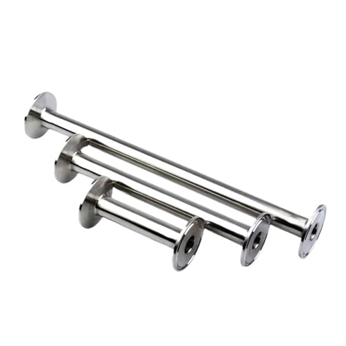 BIANMTSW 1pc 304 Stainless Steel Pipe Fitting Pipe Outer Diameter 19mm Homemade Ring Three Clip 25.4mm Length 100mm von BIANMTSW