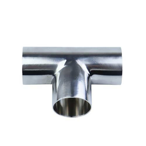 BIANMTSW 25mm Pipe OD Butt Weld Tee 3 Way Connector Pipe Fitting SUS304 Stainless Homebrew von BIANMTSW