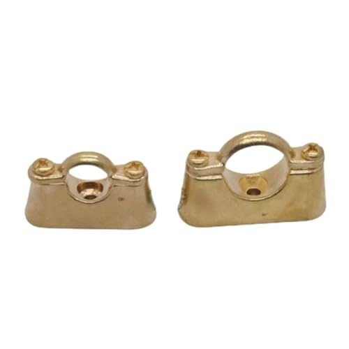 BIANMTSW Passend für 15 mm 22 mm 28 mm Außenrohr Messing Rohrklemme Träger Festwasser Hydraulikwasser mit Fuß (passend für 22 mm Rohr OD) von BIANMTSW