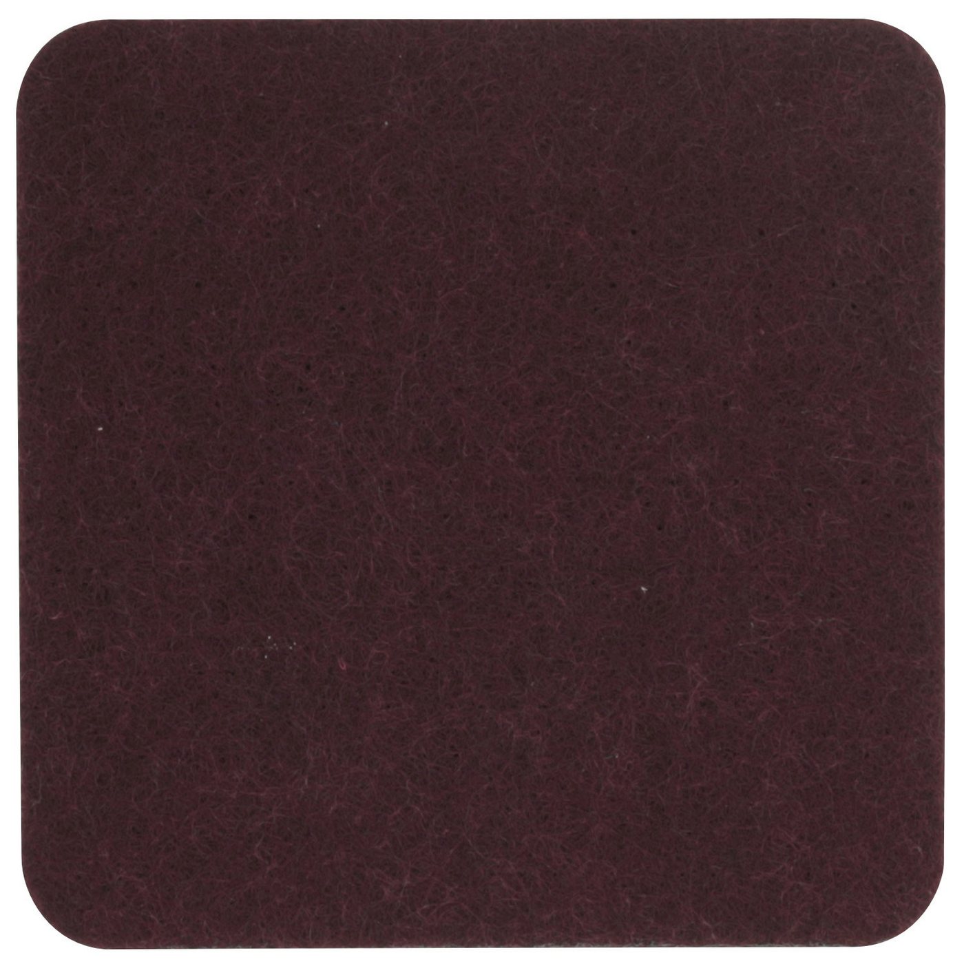 BIASTO Getränkeuntersetzer Eckiger Filz-Untersetzer, quadratisch 10x10cm, Burgund, Zubehör für Gläser, Vasen, Tassen, Teller, Tische, Gläser, Weingläser, Cocktails, Flaschen, Schalen, Tischdeko, Blumentopf, Inhalt: jeweils 1 Stück, einfach Mix mischen und Wunschkombination bestellen. von BIASTO