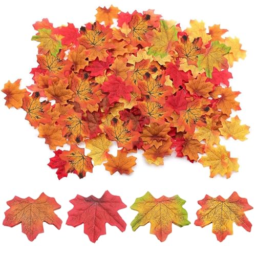 200 Stück Herbstblätter Deko,Tischdeko Herbst Dekoration Outdoor Innen Herbstdeko Tisch Autumn Decor Künstliche Blätter Fall Aesthetic Maple Leaves Ahornblätter zum Basteln,für Halloween Thanksgiving 200 Stück Herbstblätter Deko,Tischdeko Herbst Dekoration Outdoor Innen Herbstdeko Tisch Autumn Decor Künstliche Blätter Fall Aesthetic Maple Leaves Ahornblätter zum Basteln,für Halloween Thanksgiving von BIBITI