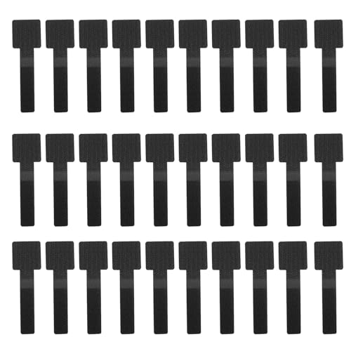 30 Stück Kabelhalter Selbstklebend,Kabelbinder Klett Clips Mit Klebend Set,Kabelmanagement Schreibtisch Verstecken Unter,Desk Under Kabel Kabelhalterung Organizer für Cable Management Schnalle Halter von BIBITI
