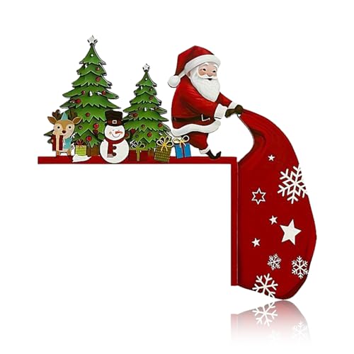 Weihnachtsdeko Tür Deko Weihnachten,Holz Weihnachtsmann Innen Türrahmen Christmas Door Decoration,Lustige Weihnachts Eckrahmen Türdeko,Weihnachtliche Türverkleidung für Küche Bad Balkontür(Rechter) Weihnachtsdeko Tür Deko Weihnachten,Holz Weihnachtsmann Innen Türrahmen Christmas Door Decoration,Lustige Weihnachts Eckrahmen Türdeko,Weihnachtliche Türverkleidung für Küche Bad Balkontür(Rechter) von BIBITI