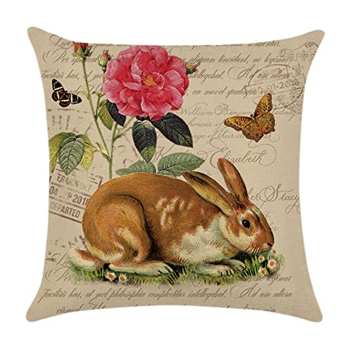 Kissenbezug Ostern Dekokissen Ostern Kissen Kissen Sofabezug Home Day Dekoration Kissenbezug Osterhase Sofa Kissen von BIBOKAOKE