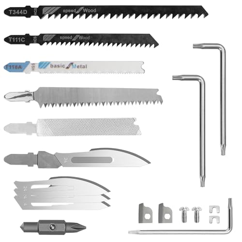 BIBURY Multitool Zangen Edelstahl Ersatzteile Kit, Austauschbarer Drahtschneider, Schraubendreher, Fensterbrecher & austauschbare Sägeblatt & Skalpellblätter Passend mit BIBURY Multi Tool für Outdoor von BIBURY