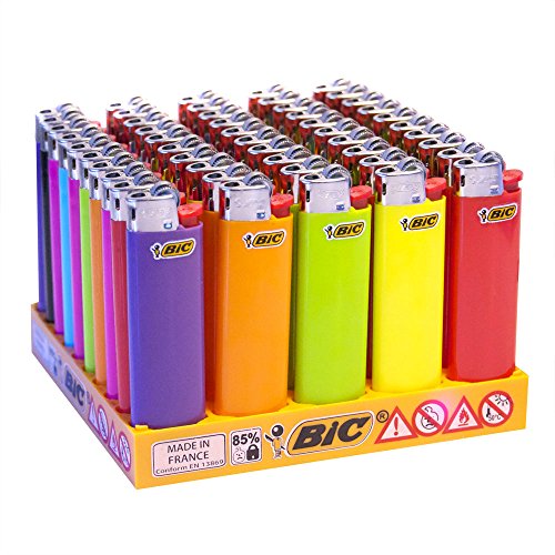 50 Bic Feuerzeuge schlanken Steinfarben von BIC