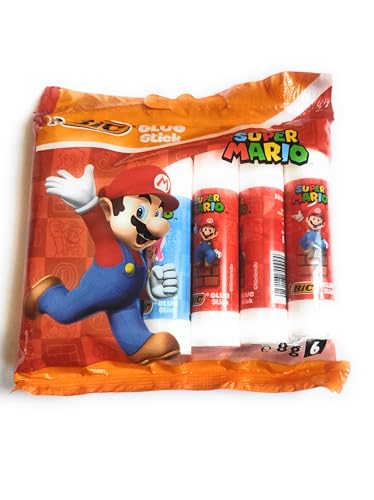 6 Klebestifte Bic Super Mario, 8 g 6 Klebestifte Bic Super Mario, 8 g von BIC