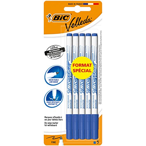 BIC 9246351 5 Stück Whiteboardmarker blau von BIC