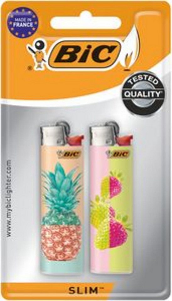 BIC Feuerzeug BIC Feuerzeug J23 Slim Reibrad 2 Miss Big (1-St) von BIC