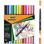 BIC Filzstift Intensity Dual Pastel Mehrfarbig von BIC