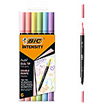 BIC Filzstift Intensity Dual 0.7 mm Mehrfarbig 6 Stück von BIC